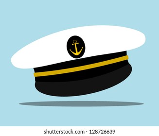 Sailor Hat With Anchor Emblem