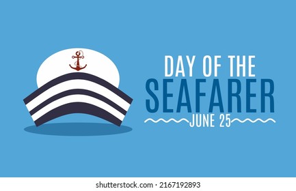 sailor hat. flat design style. perfect for day of the seafarer