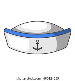 Sailor hat icon. Cartoon illustration of sailor hat vector icon for web design