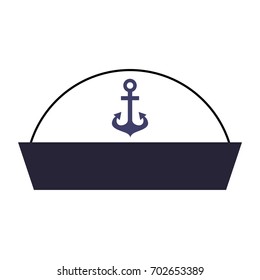 sailor hat isolated icon