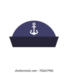 sailor hat isolated icon