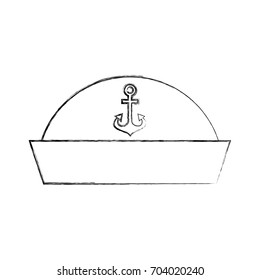 sailor hat isolated icon