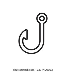 Sailor Hook Outline Icon vector Illustration