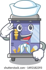 Sailor ice cream vending machine cartoon formed character
