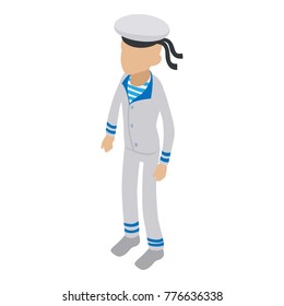 Sailor icon. Isometric illustration of sailor vector icon for web