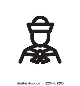 sailor icon or logo isolated sign symbol vector illustration - high quality black style vector icons

