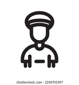 sailor icon or logo isolated sign symbol vector illustration - high quality black style vector icons
