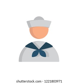 sailor icon vector. job and profession flat icon