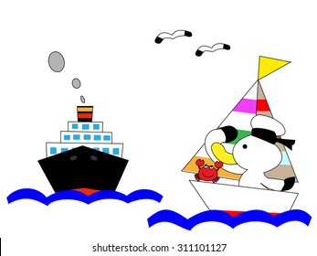 The sailor introduces itself in a passenger ship