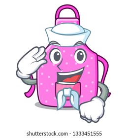 Sailor kitchen apron isolated the with cartoon