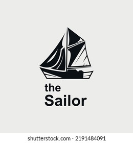
sailor logo design with ship image