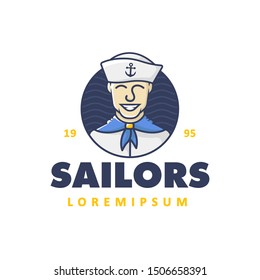 The Sailor Logo Designs Illustration