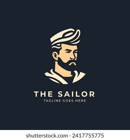 The sailor logo vector illustration