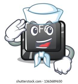 Sailor longest F6 button on cartoon computer