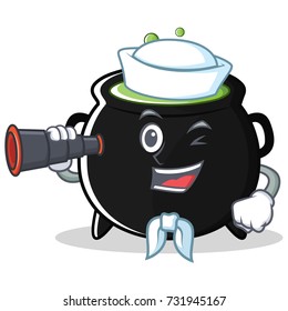 Sailor magic cauldron character cartoon