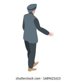 Icono del marinero. Isometric, icono vectorial del marinero, para el diseño web aislado en fondo blanco
