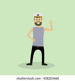 Sailor man. Vector illustration