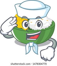 Sailor mango sticky rice isolated the character