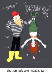 Sailor with mermaid