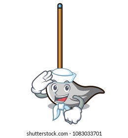 Sailor mop character cartoon style