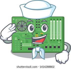 Sailor motherboard isolated with in the characater