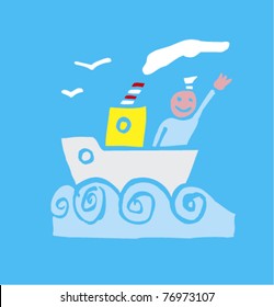 Sailor on a ship