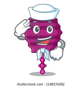 Sailor paper lantern character cartoon