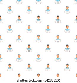 Sailor pattern. Cartoon illustration of sailor vector pattern for web
