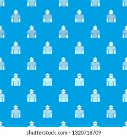 Sailor pattern vector seamless blue repeat for any use