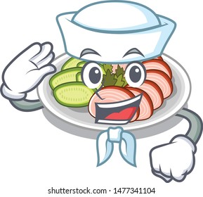 Sailor peking dunking in the character shape