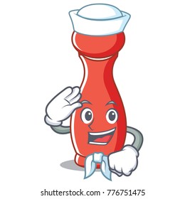 Sailor pepper mill character cartoon