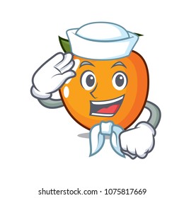 Sailor persimmon character cartoon style