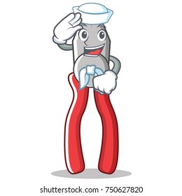 Sailor pliers character cartoon style