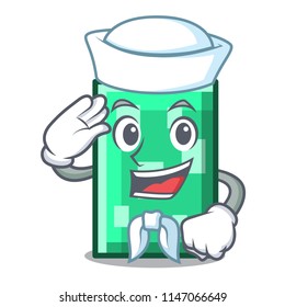 Sailor rectangle character cartoon style