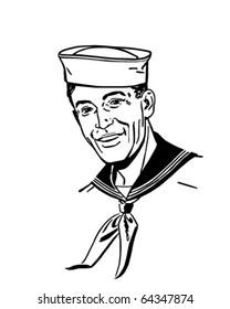 Sailor - Retro Clipart Illustration