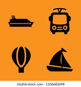 sailor, set, wind and ride icons set. Vector illustration for web and design