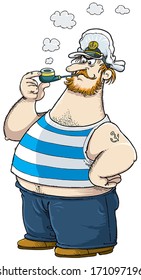 Sailor smoking a pipe.