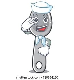 Sailor spoon character cartoon style