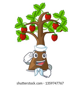 Sailor strawberry tree in the shape character