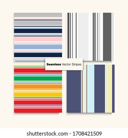Conjunto De Diseño Sailor Stripes. Antecedentes De La Moda Retro Niñas Hembra Hombres Tiras Sin Psela Textura. Patrón interminable de líneas de moda. Tejido de moda Hipster de invierno de primavera. Líneas de juego de negocio