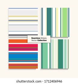 Conjunto De Diseño Sailor Stripes. Antecedentes De Moda Vintage Hijos Hombres Mujeres Tiras Sin Psela Textura. Patrón interminable de líneas modernas. Juego De Entrenamiento Línea Primavera Verano Hipster Tejido De Moda.