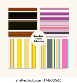 El Sailor Stripes Seamless Design Set. Patrón interminable de líneas elegantes. Niños Hombres Textura De Tiras Sin Sangre Femeninas. Moderna Fashion Background Spring Summer Trendy Fashion Print. Líneas de conjunto de negocios