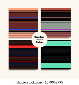 Sailor Stripes Seamless Design Set. Childrens