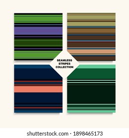Sailor Stripes Seamless Design Set. Childrens Female Male Seamless Stripes Pattern. Autumn Spring Hipster Fashion Print. Funky Fashion Background Vintage Lines Endless Texture. Swimming Suit Lines