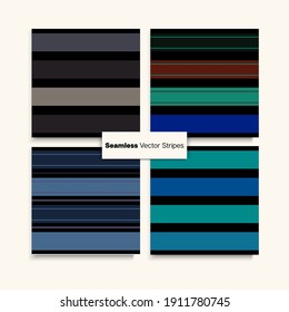 El Sailor Stripes Seamless Design Set. Traje De Natación Colocado De Moda De moda Textura Masculina De Niños Femeninos De Tiras Sin Marea. Patrón infinito de líneas antiguas. Invernal Funky Fashion Textile.