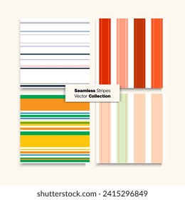 Sailor Streifen Nahtlose Design Set. Business Anzug Lines Spring Summer Elegant Mode Textil. Moderne Linien endlose Textur. Weibliche männliche Kinder Nahtlose Streifen Muster. Retro-Modehintergrund