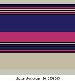 Sailor Stripes Seamless Pattern.. Horizontal Lines Endless Design. Autumn Winter Modern Fashion Fabric. Business Suit Horizontal Lines.