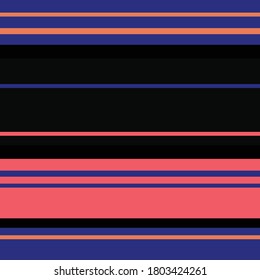 Sailor Stripes Seamless Pattern. Horizontal Lines Endless Design. Business Suit Horizontal Lines. Autumn Winter Modern Fashion Print. Male, Female, Childrens Summer, Spring Seamless Stripes Texture.