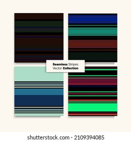 Conjunto De Patrones Sin Maravilla De Las Bandas De Maravilla. Vintage de invierno Textil. Elegante Diseño De Tiras Sin Pena De Marea Para Niños De Fondo De Moda. Líneas De Traje De Natación De Líneas Retro Textura Interminable.