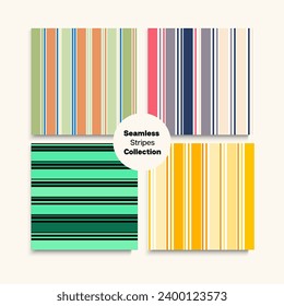 Sailor Stripes Ensemble De Motifs Harmonieux. Mode Vintage Arrière-Plan Enfants Hommes Femme Grandes Lignes Harmonieuses. Business Suit Lines Retro Lines Endless Texture. Tissu De Mode Hipster Printanier Hiver.